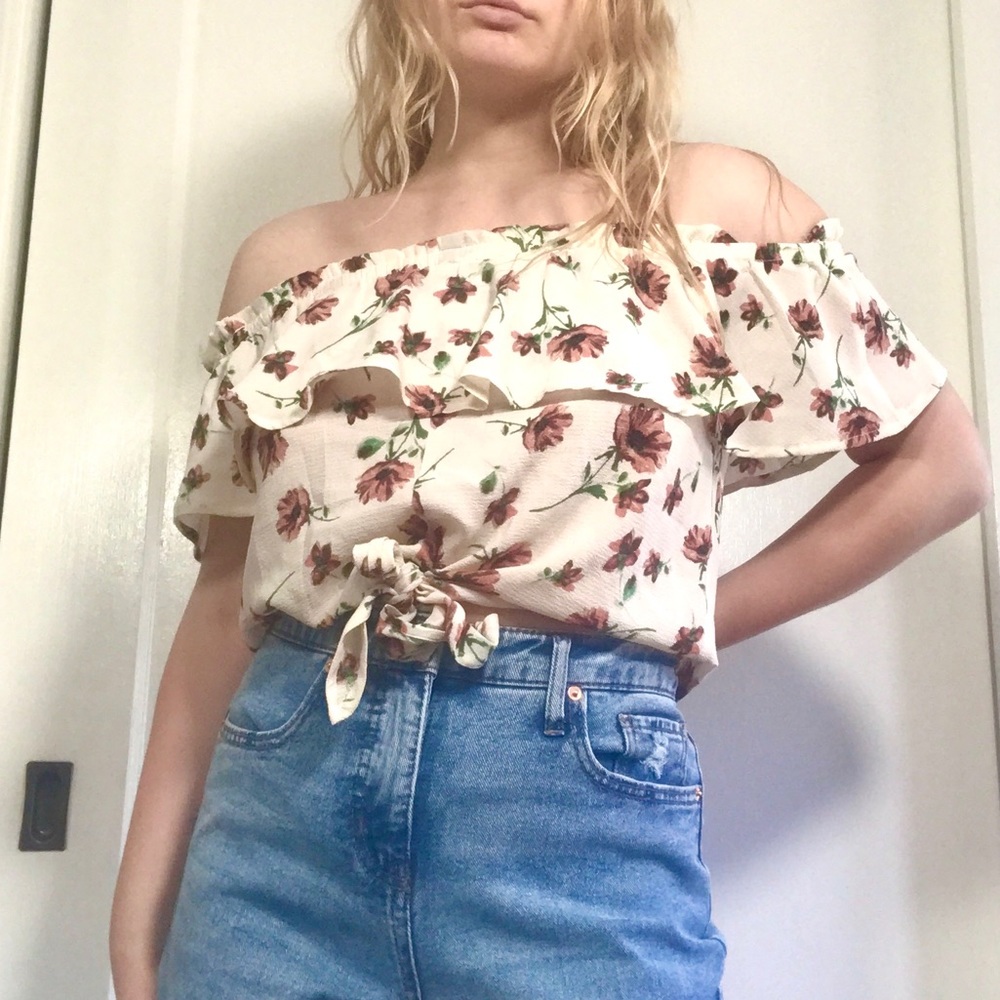 Floral Off the Shoulder Top